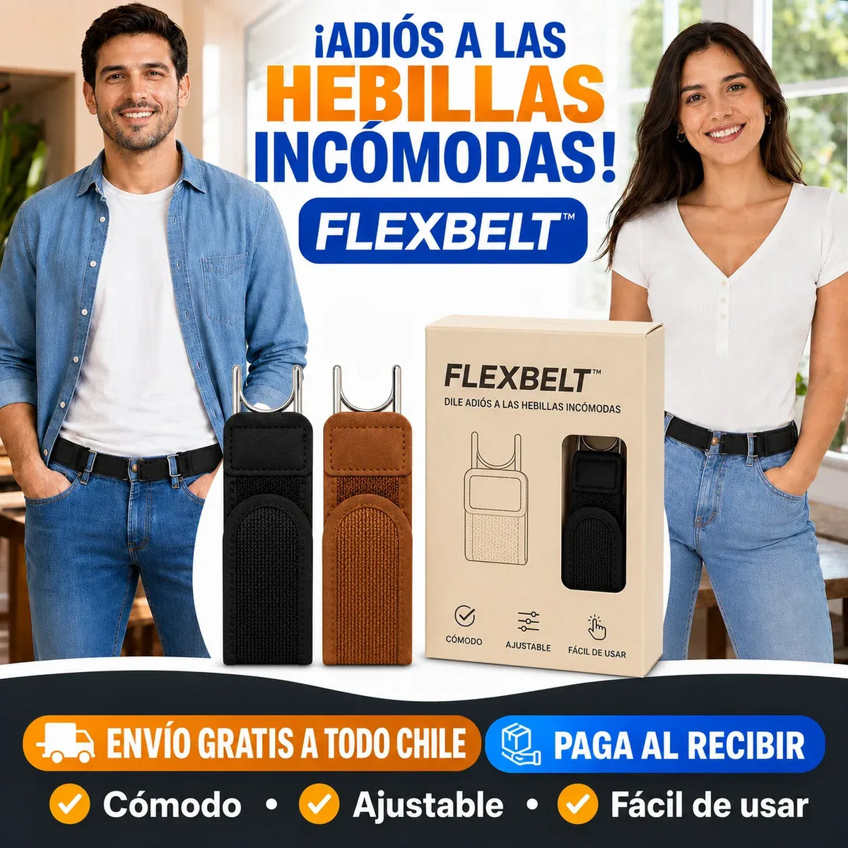 ¿Tu cinturón te aprieta? 😣 Descubre FLEXBELT™ y olvídate de las molestias 🎁
