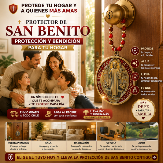 PROTECTOR SAN BENITO ♥️ Protección y Bendición para tu familia y tu hogar🏡