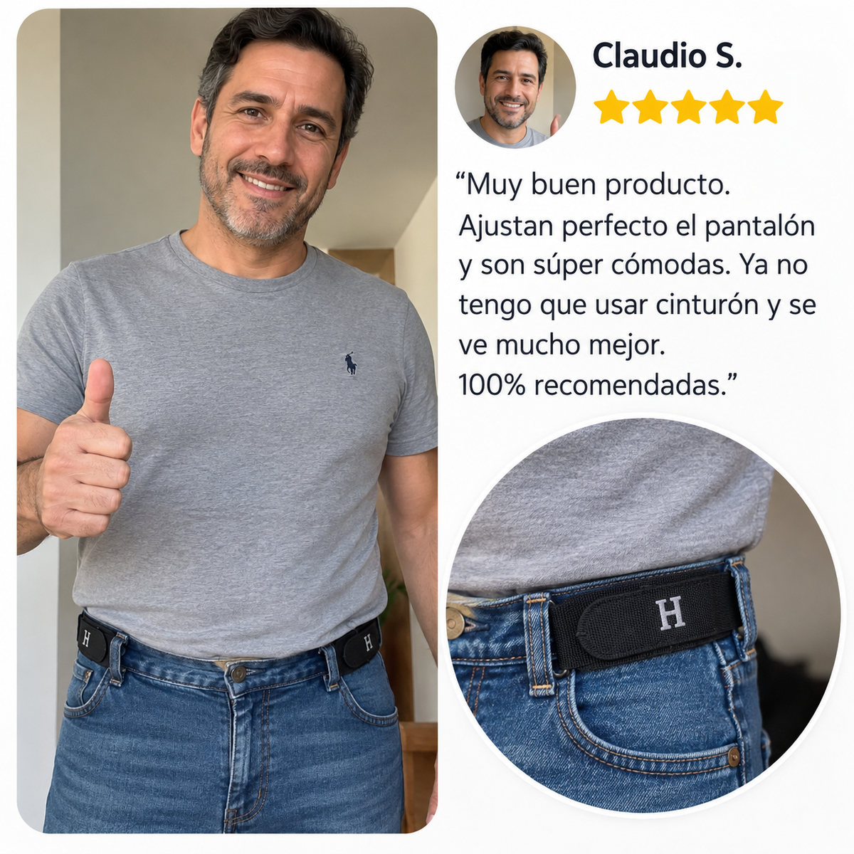 ¿Tu cinturón te aprieta? 😣 Descubre FLEXBELT™ y olvídate de las molestias 🎁