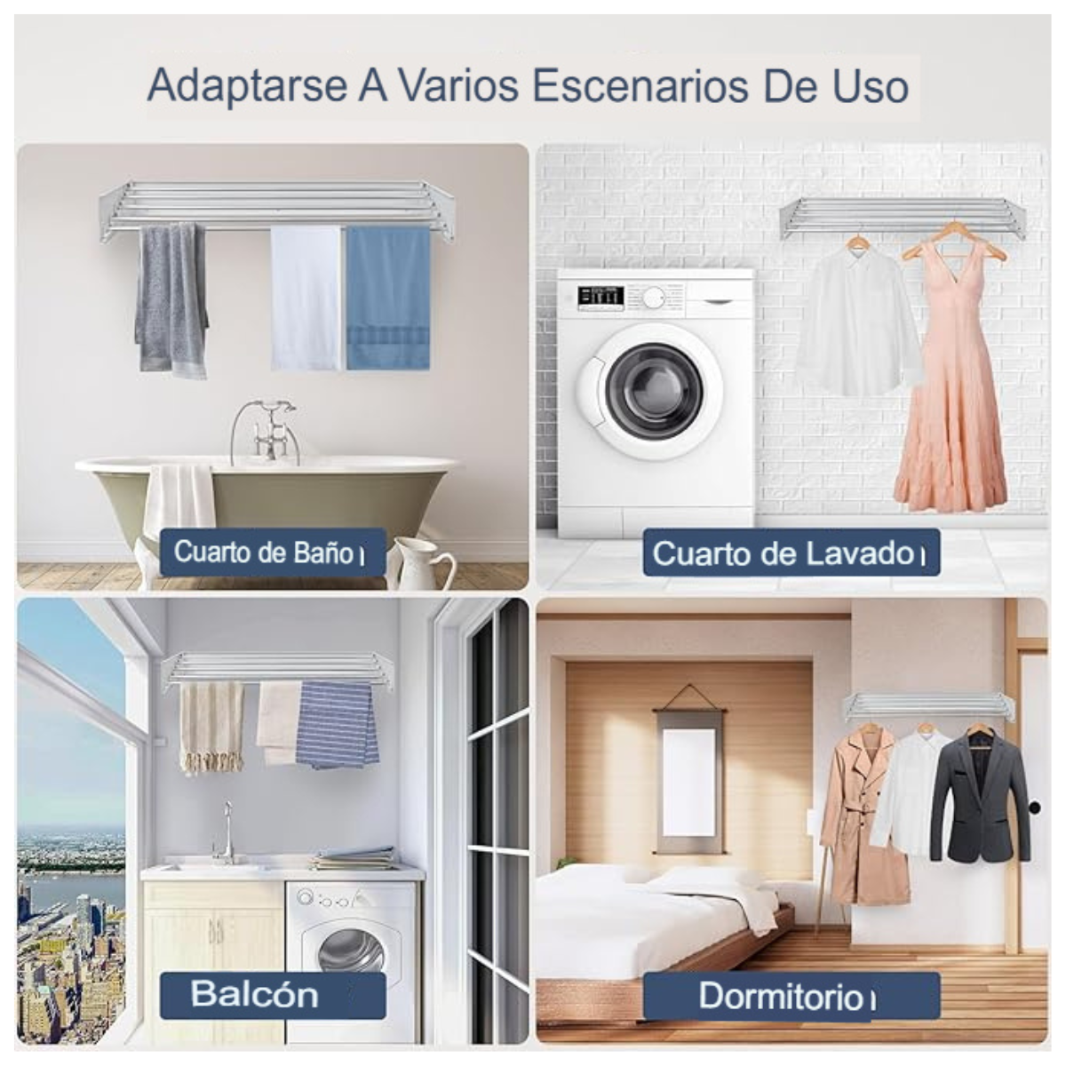 40% OFF- TENDEDERO PEGABLE + REGALO: Alfombra Antideslizante Absorbente