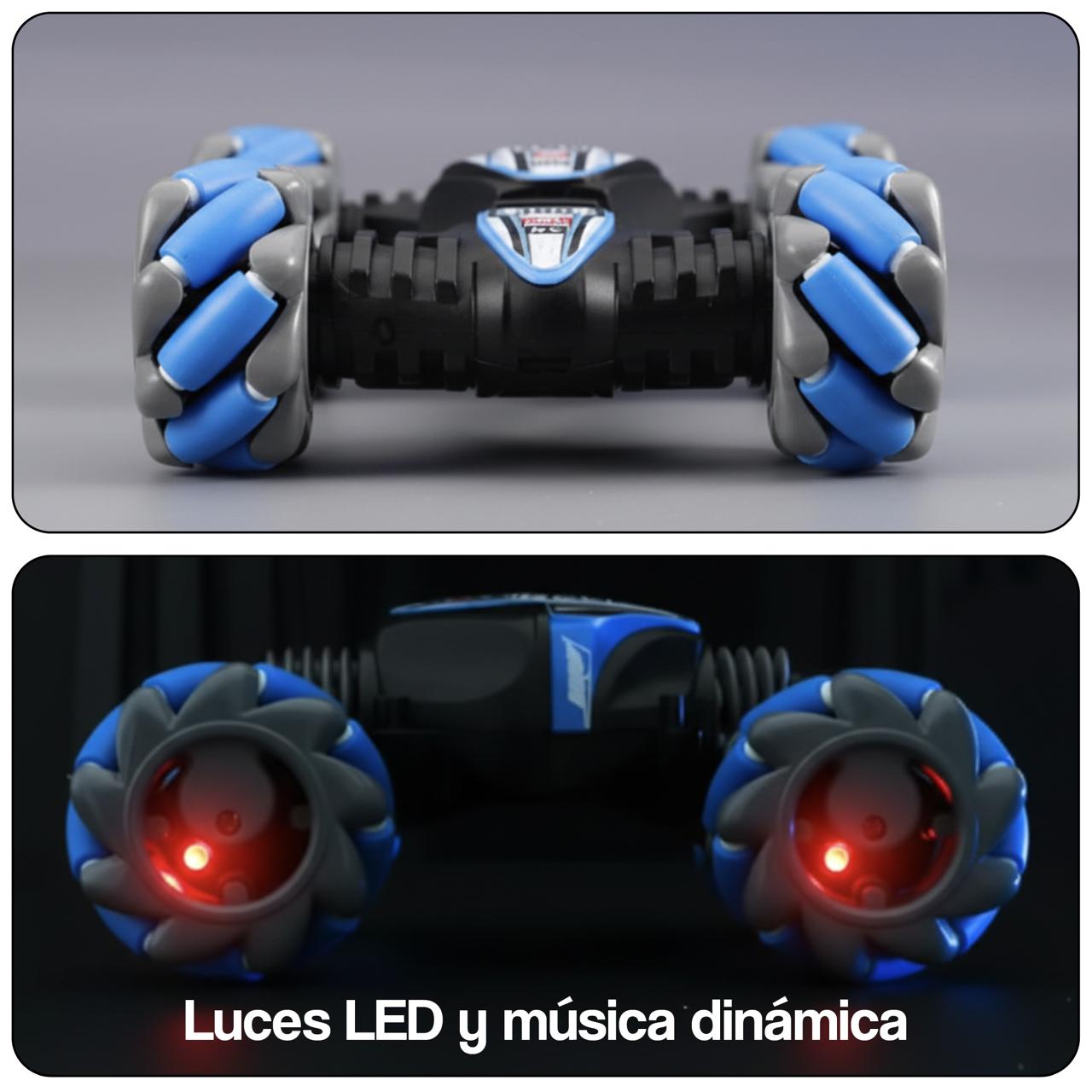 30% OFF- EL MEJOR REGALO🎁: Auto Acrobático 4x4  con Sensor de movimiento- Color AZUL Disponible