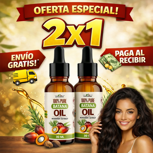 ACEITE DE BATANA 2x1 - Hidratación y Fortalecimiento Capilar- 30ML