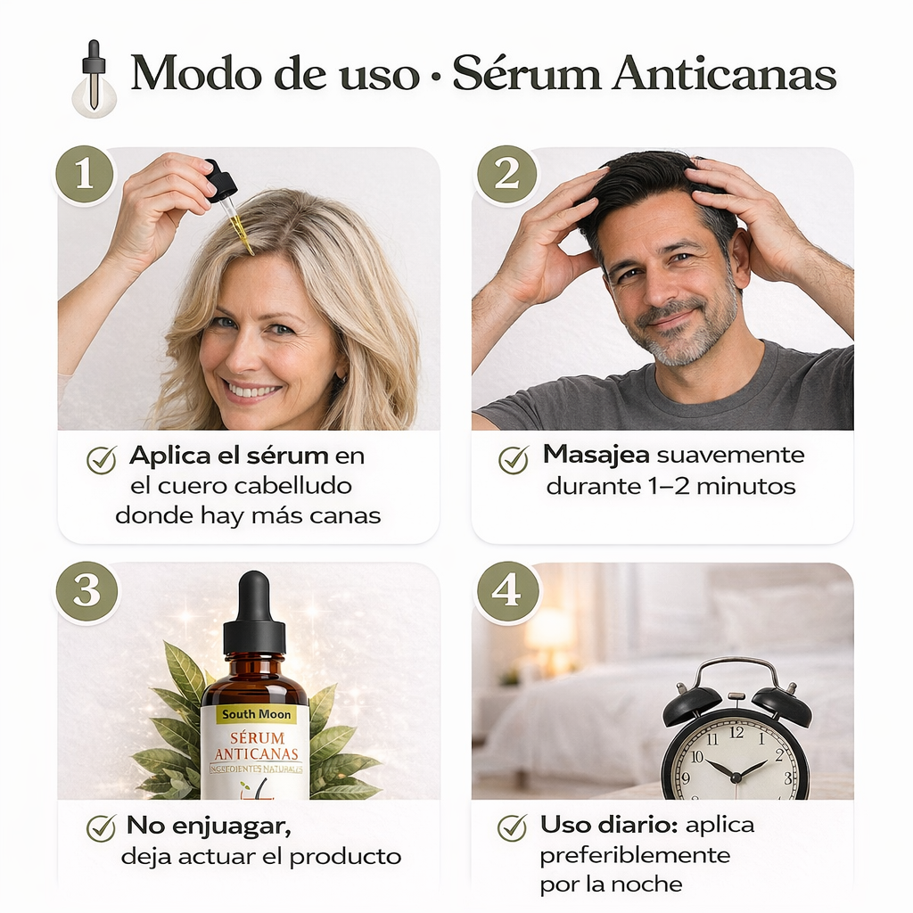 2X1 ✨SERUM STOP CANAS✨ Recupera tú color natural👩‍🦳👉👩‍🦰