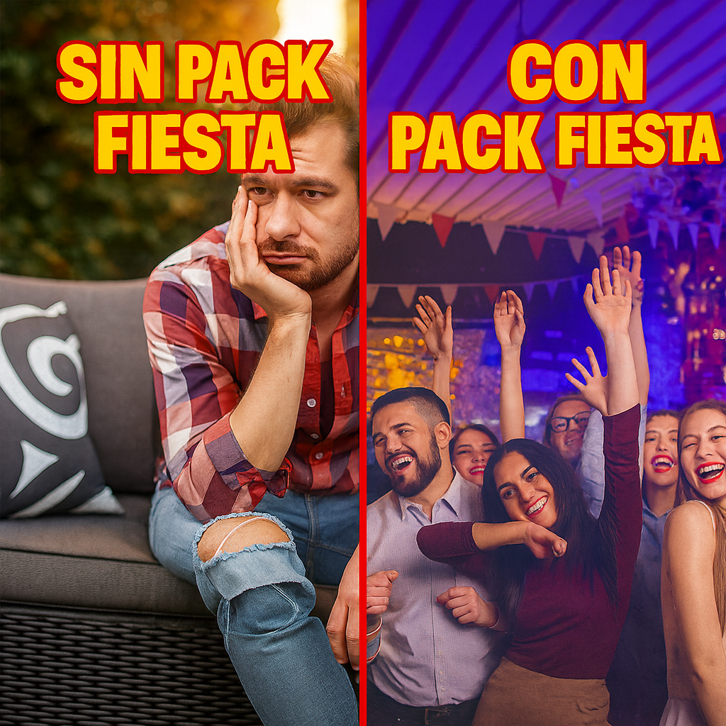 30% OFF- Pack Fiesta 18: Altavoz inalámbrico con micrófono para Karaoke y Luces LED 5 MTS.