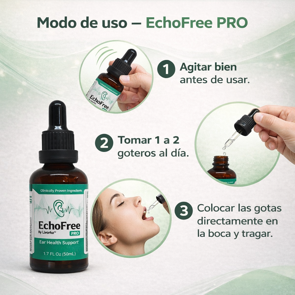 40%OFF 🔥ECHO FREE👂 Recupera tu audición y elimina el zumbido con ingredientes naturales 🌿