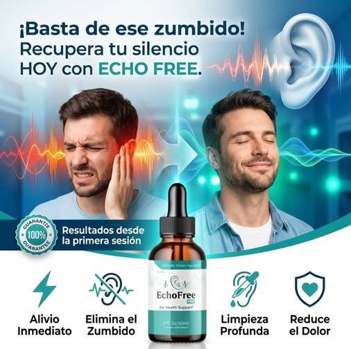 40%OFF 🔥ECHO FREE👂 Recupera tu audición y elimina el zumbido con ingredientes naturales 🌿