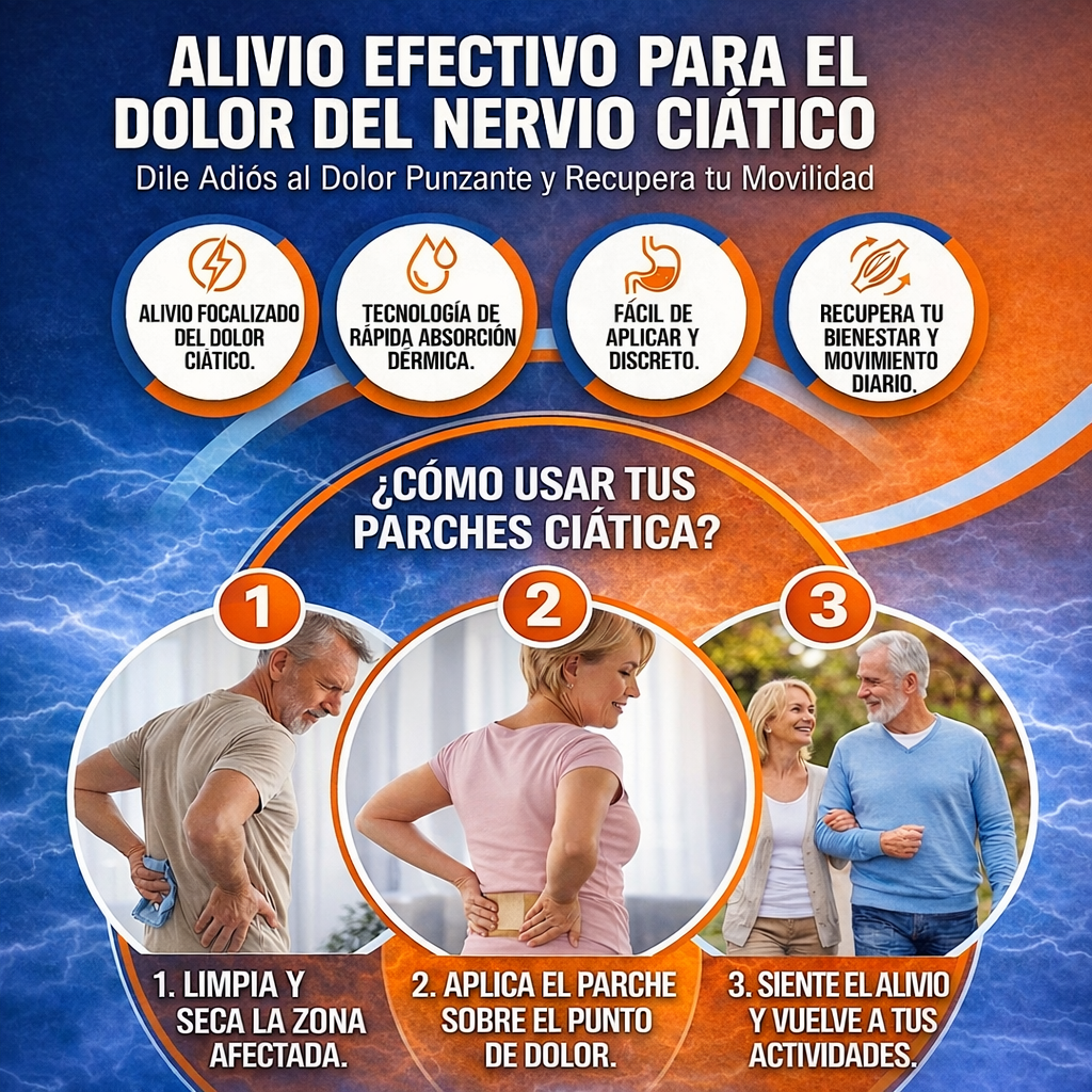 🚨 2x1 PARCHES PARA CIÁTICA 🚨 QUE NO TE FRENE EL DOLOR, 16 parches