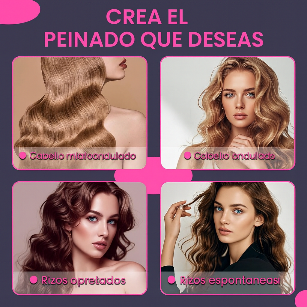 RoseCurl™- Rizador Automático Inalámbrico