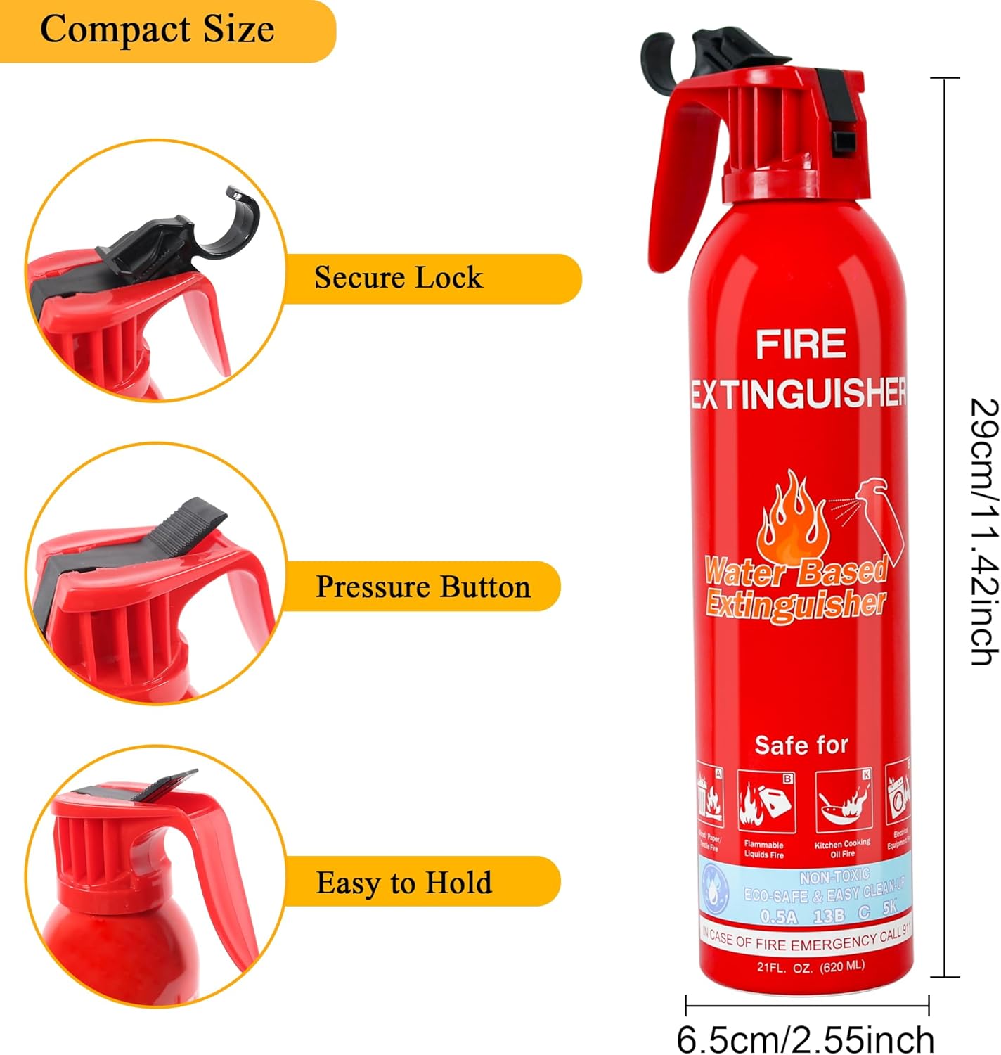 KIT DE EMERGENCIA SEGURIDAD AUTO- 7 Piezas