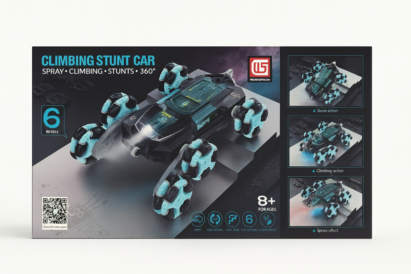 50% OFF- AUTO CONTROL REMOTO 6X6 todo terreno con Sensor de Movimiento- Efecto Humo- Luces LED y SONIDO integrado