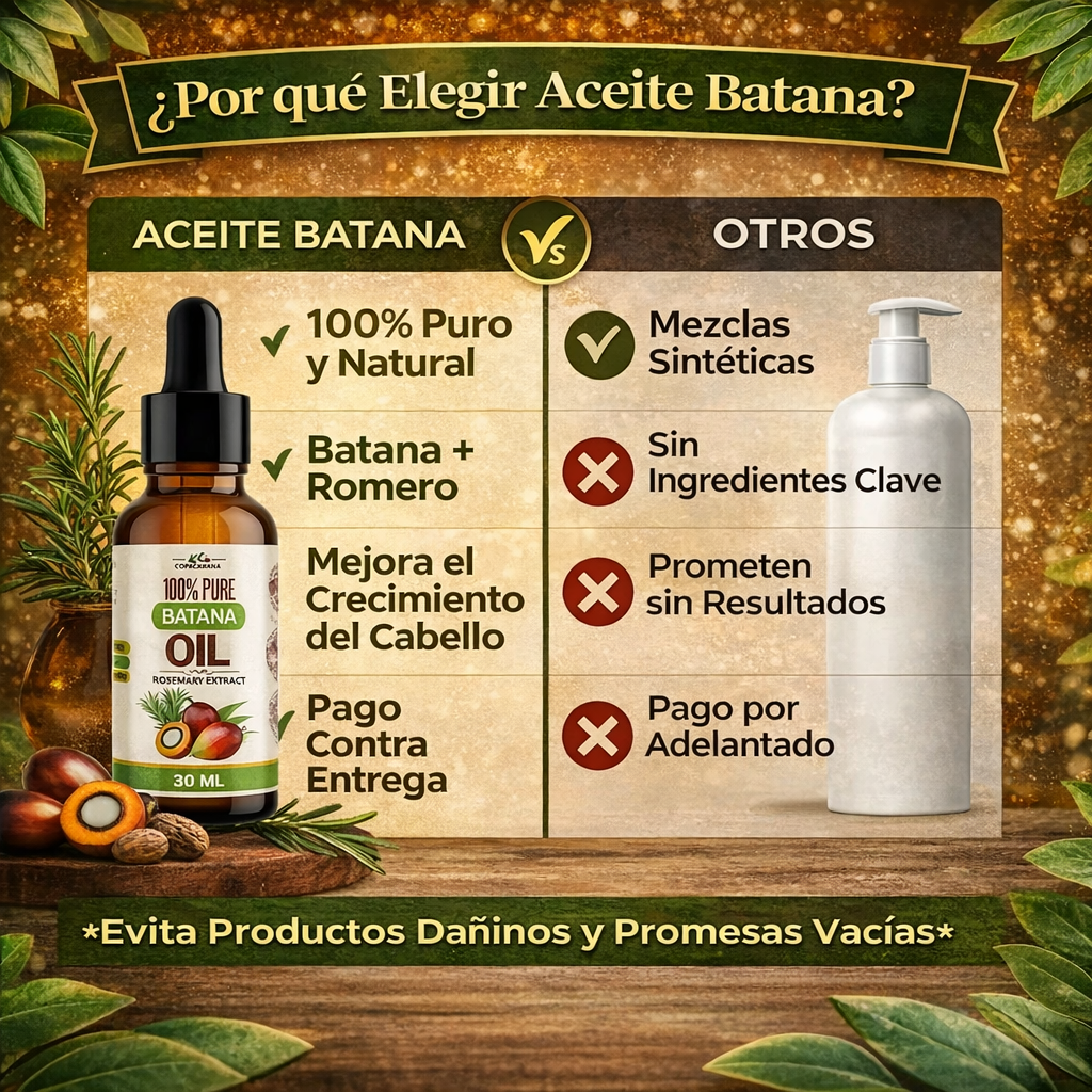 ACEITE DE BATANA 2x1 - Hidratación y Fortalecimiento Capilar- 30ML