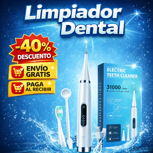🔥40% OFF 🔥 SET LIMPIADOR DENTAL 🦷 Remueve sarro y elimina suciedad desde casa.
