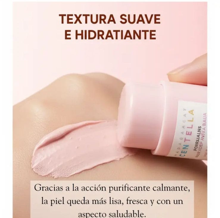 2x1 - MASCARILLA CENTELLA MADAGASCAR- Piel mas suave y sin brillo
