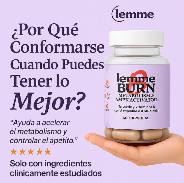40% OFF🌸LEMME BURN 🌸Activador metabólico y Quema grasa abdominal, 60 capsulas