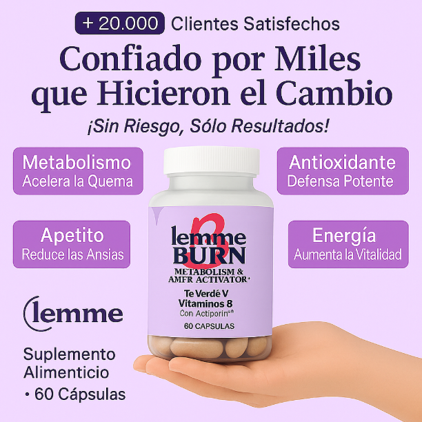 40% OFF🌸LEMME BURN 🌸Activador metabólico y Quema grasa abdominal, 60 capsulas