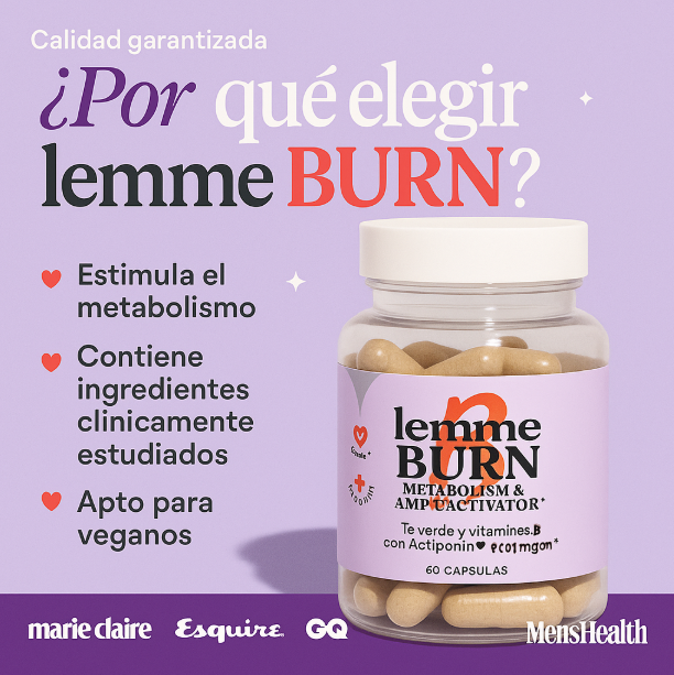 40% OFF🌸LEMME BURN 🌸Activador metabólico y Quema grasa abdominal, 60 capsulas