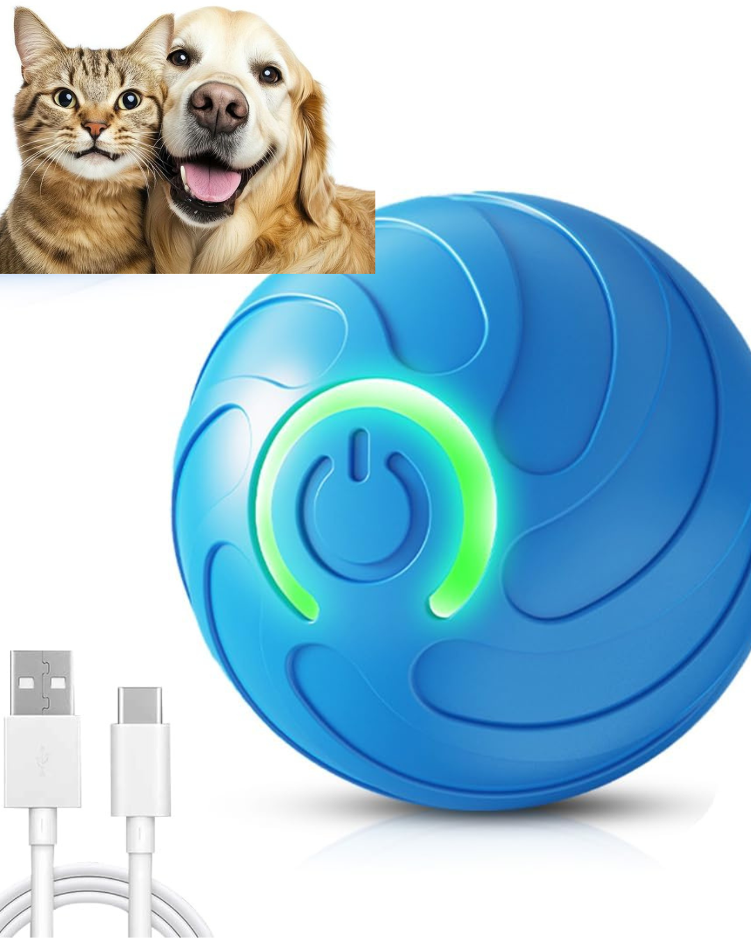 Pelota Interactiva Inteligente para Mascotas - Diversión y cariño para tu hijo peludo 🐾
