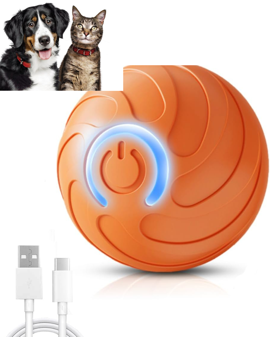 Pelota Interactiva Inteligente para Mascotas - Diversión y cariño para tu hijo peludo 🐾