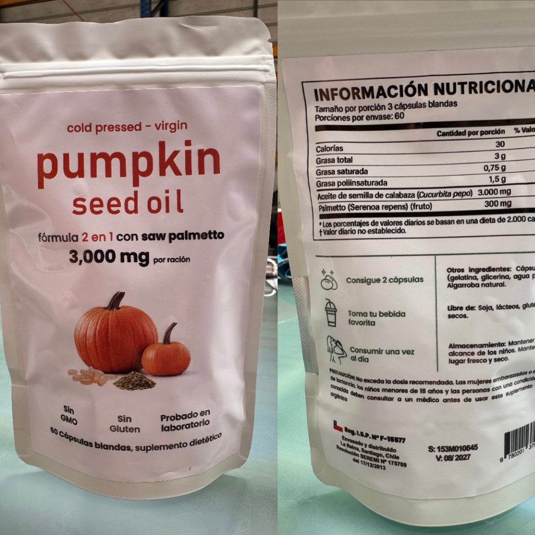 ACEITE DE SEMILLA DE CALABAZA- 30%OFF