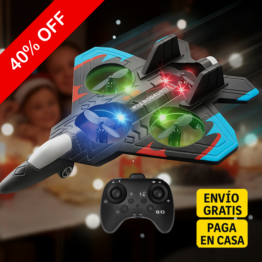 40% OFF / 🎅🎁 AVION DRON VIRAL/ El regalo mágico de esta Navidad: resistente, luces y acrobacias