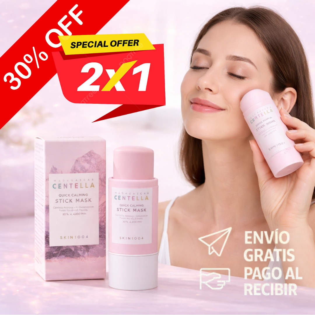 2x1 - MASCARILLA CENTELLA MADAGASCAR- Piel mas suave y sin brillo