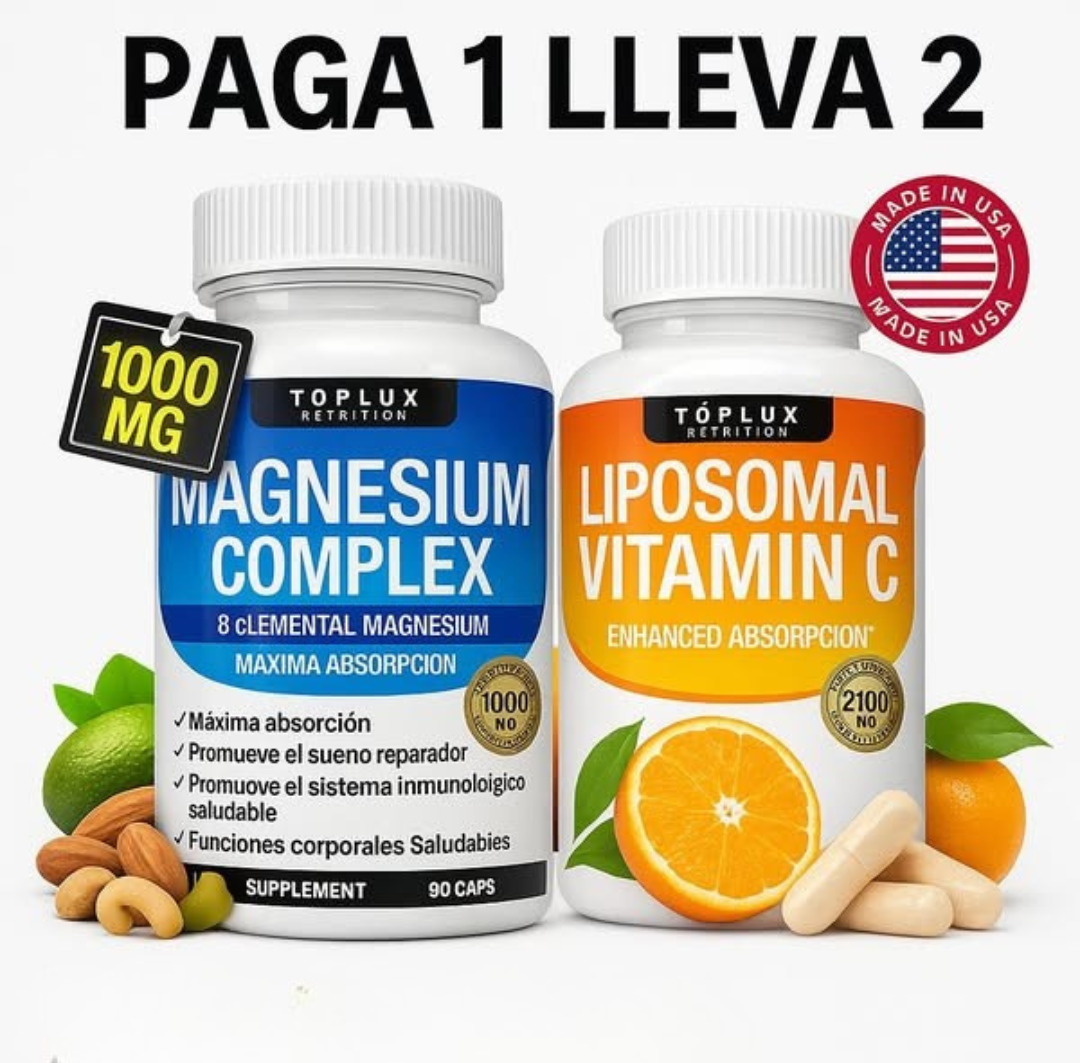 MAGNESIO COMPLEX 600MG + VITAMINA C LIPOSOMAL