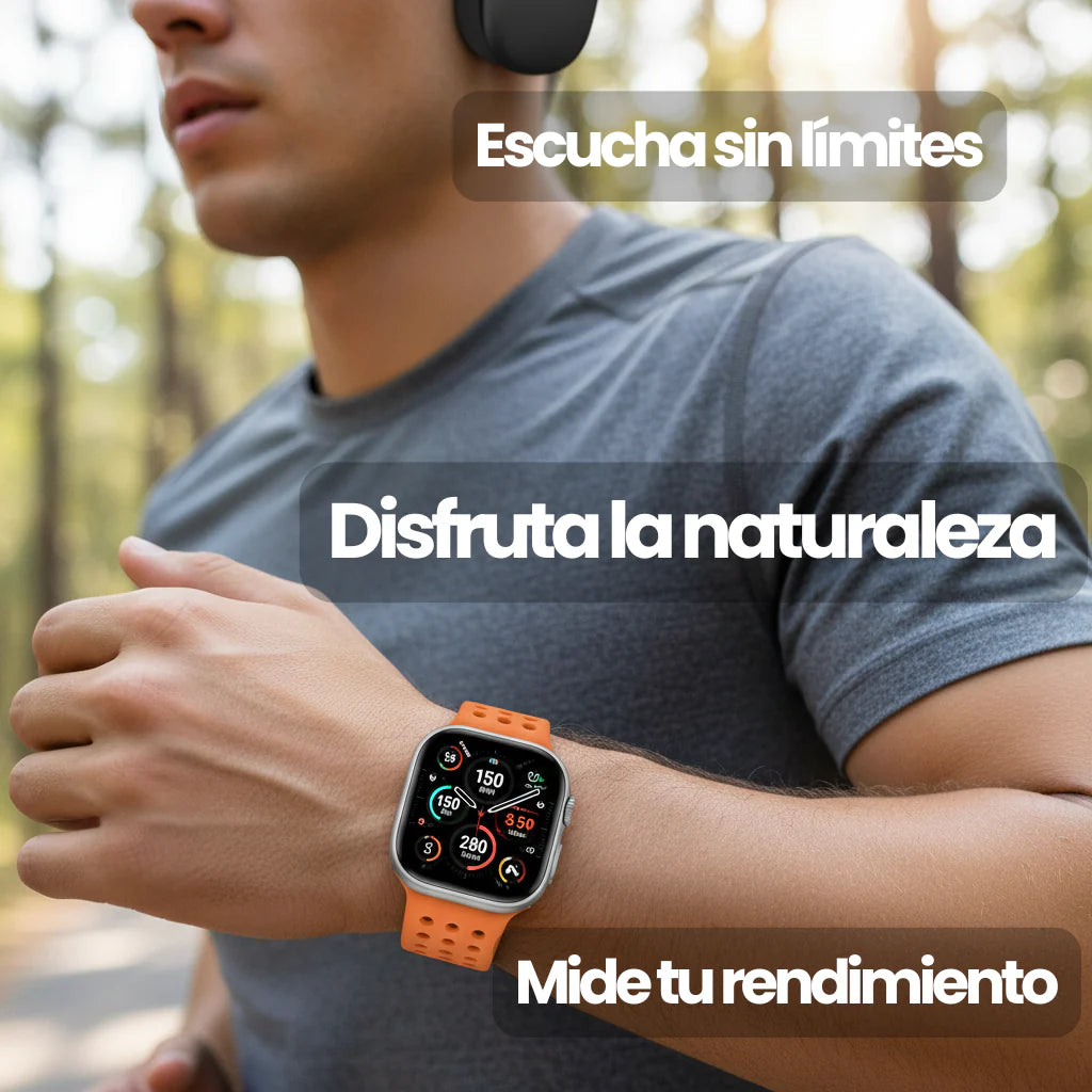 🎅🎁Oferta Navideña- 50% OFF- RELOJ SMARTWATCH C60 Ultra 3- 7 CORREAS