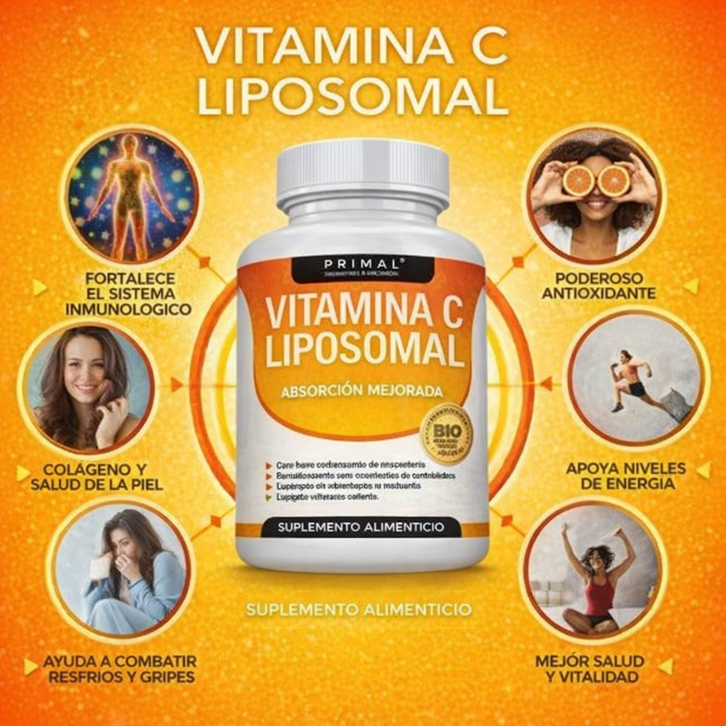 50% OFF ✨VITAMINA C LIPOSOMAL ✨ Potencia tu inmunidad al máximo