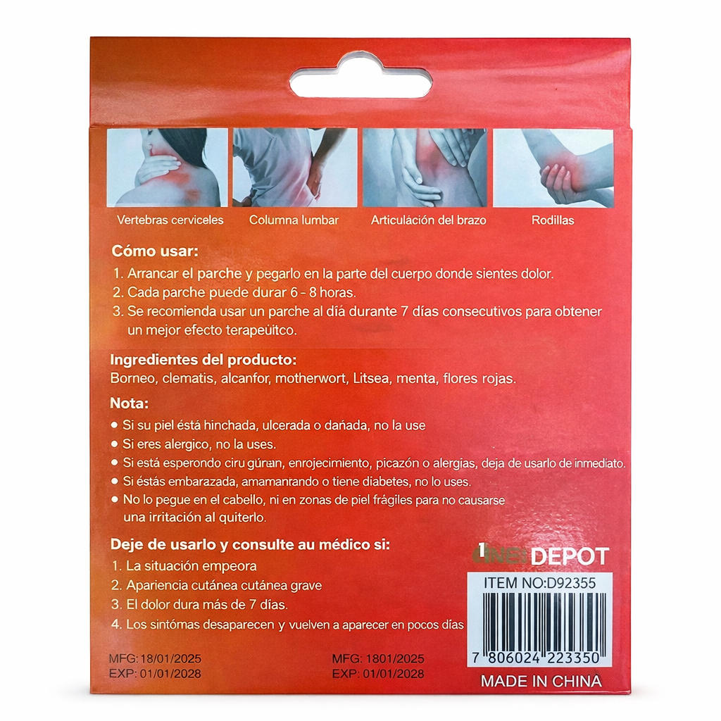 🚨 2x1 PARCHES PARA CIÁTICA 🚨 QUE NO TE FRENE EL DOLOR, 16 parches