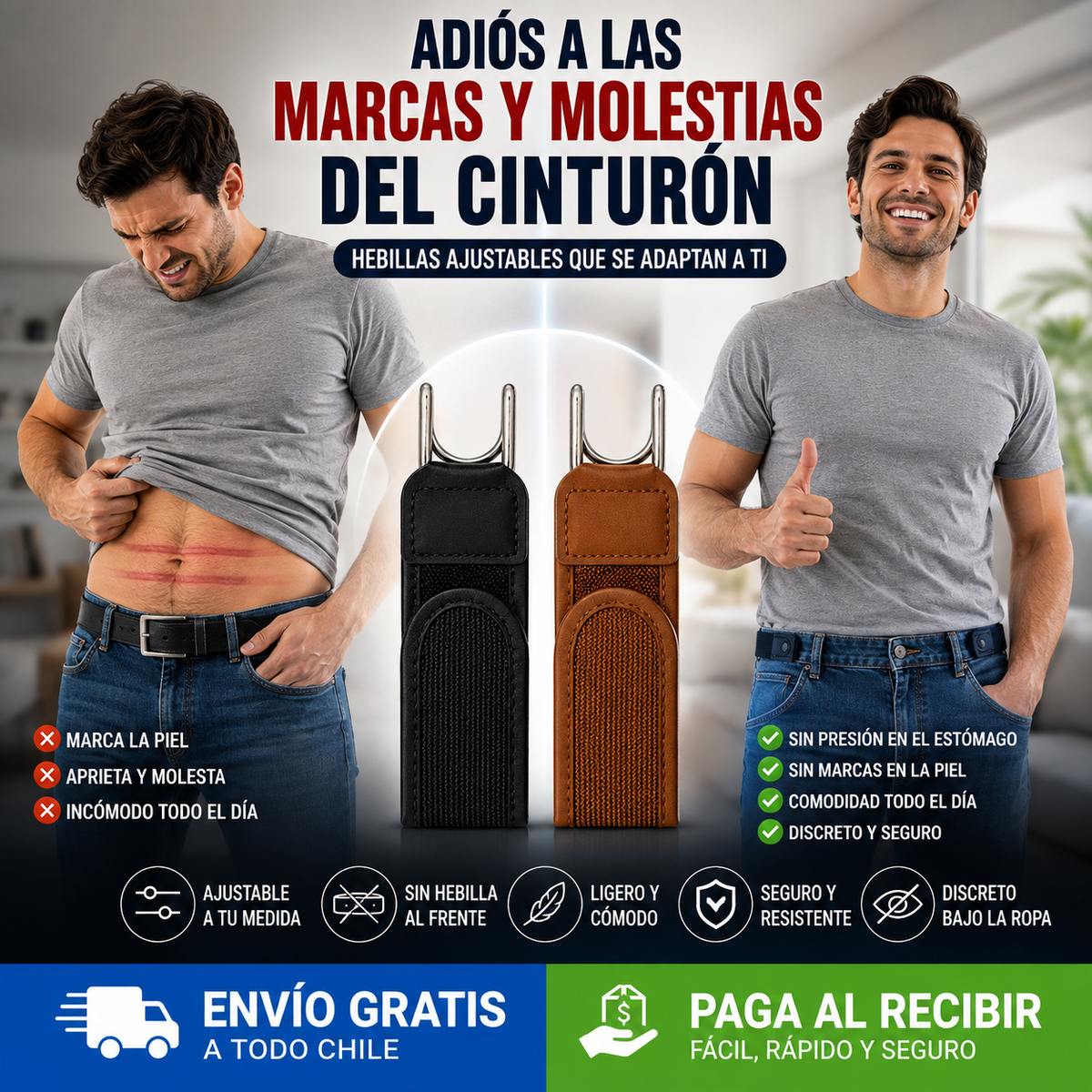 ¿Tu cinturón te aprieta? 😣 Descubre FLEXBELT™ y olvídate de las molestias 🎁