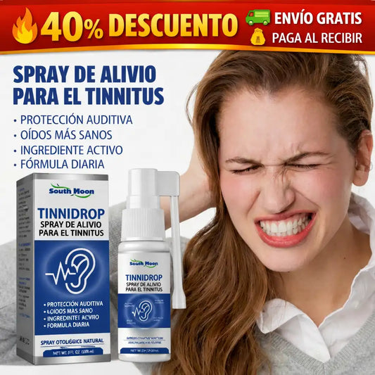 40% OFF💧SPRAY TINNIDROP 60 ml: ¡Destapa, limpia y escucha mejor al instante!👂