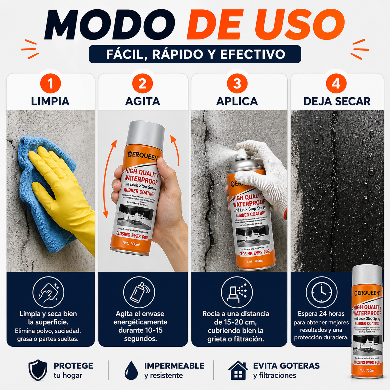🔥 OFERTA 2x1 | Spray Impermeabilizante Antigoteras – ¡Di Adiós a las Filtraciones!