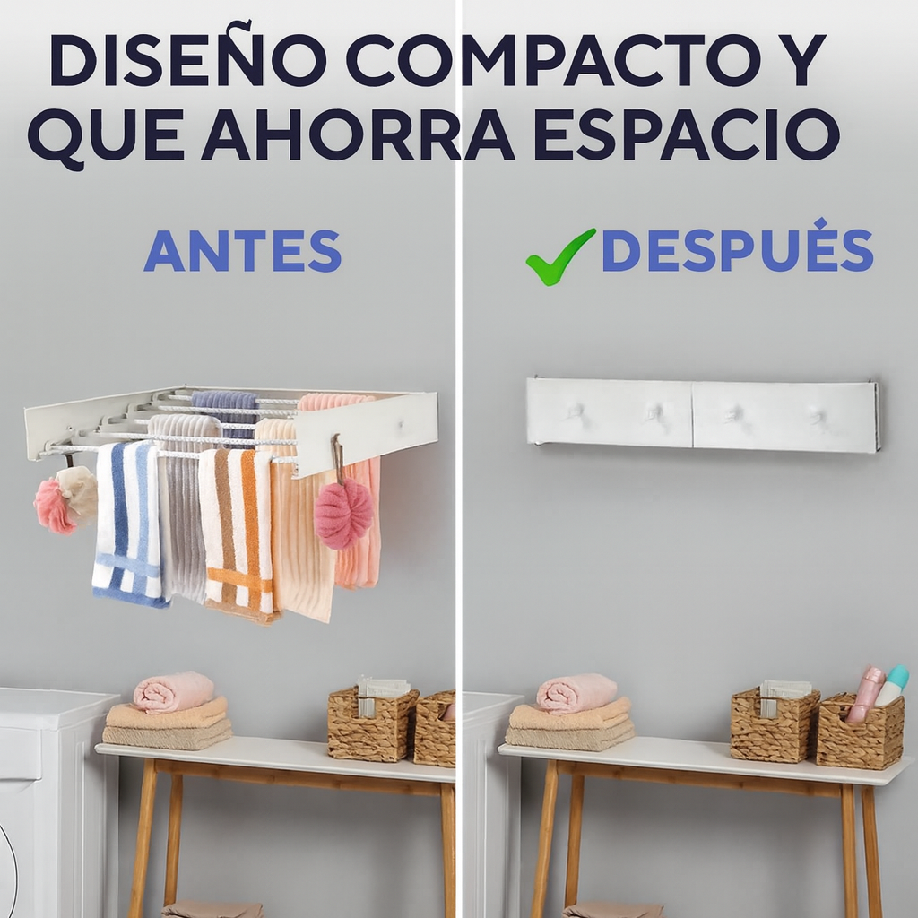 40% OFF- TENDEDERO PEGABLE + REGALO: Alfombra Antideslizante Absorbente