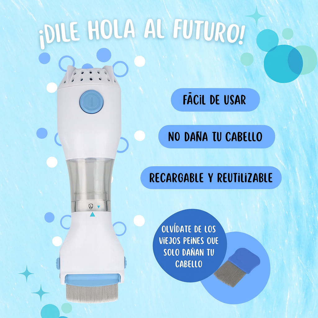 30% OFF SALE- Peineta Aspiradora saca Piojos