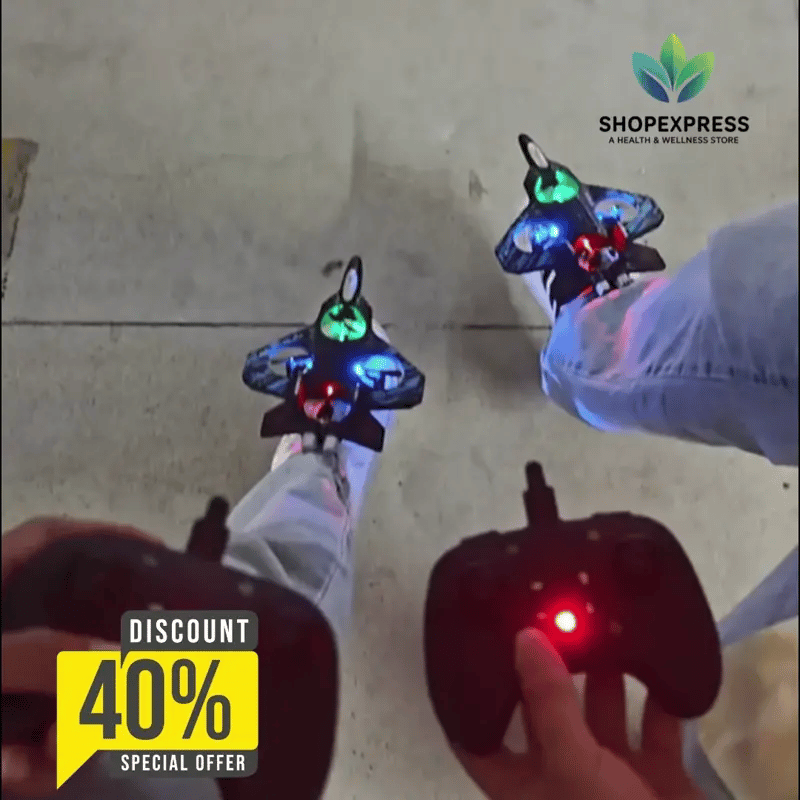 40% OFF / 🎅🎁 AVION DRON VIRAL/ El regalo mágico de esta Navidad: resistente, luces y acrobacias