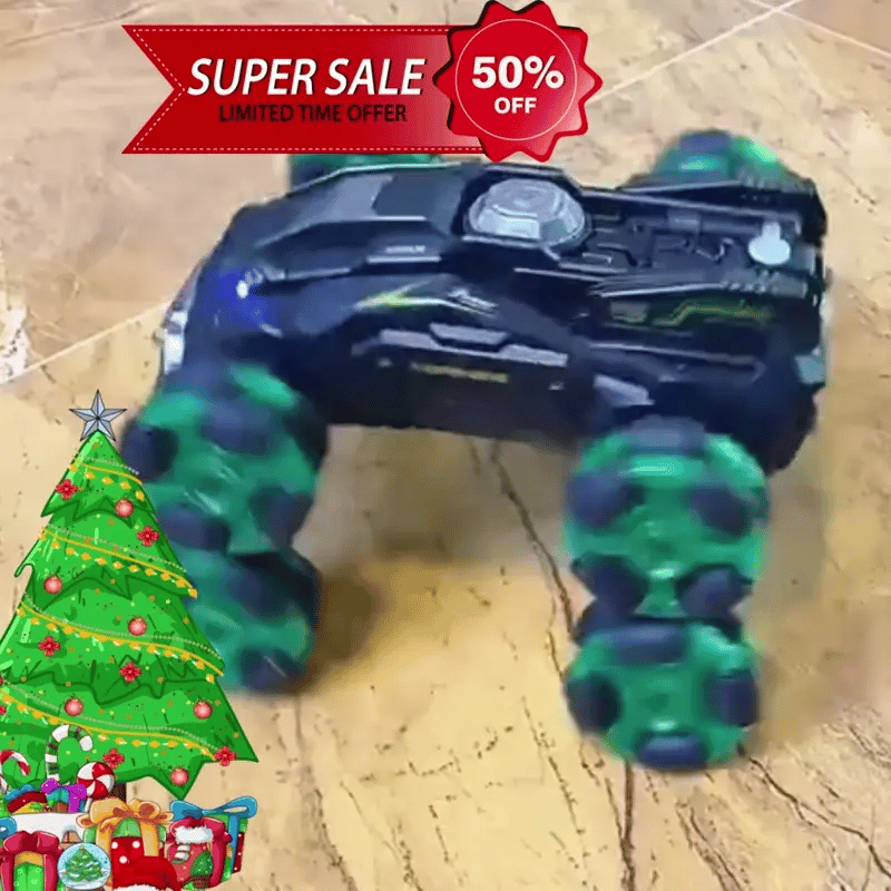 50% OFF- AUTO CONTROL REMOTO 6X6 todo terreno con Sensor de Movimiento- Efecto Humo- Luces LED y SONIDO integrado