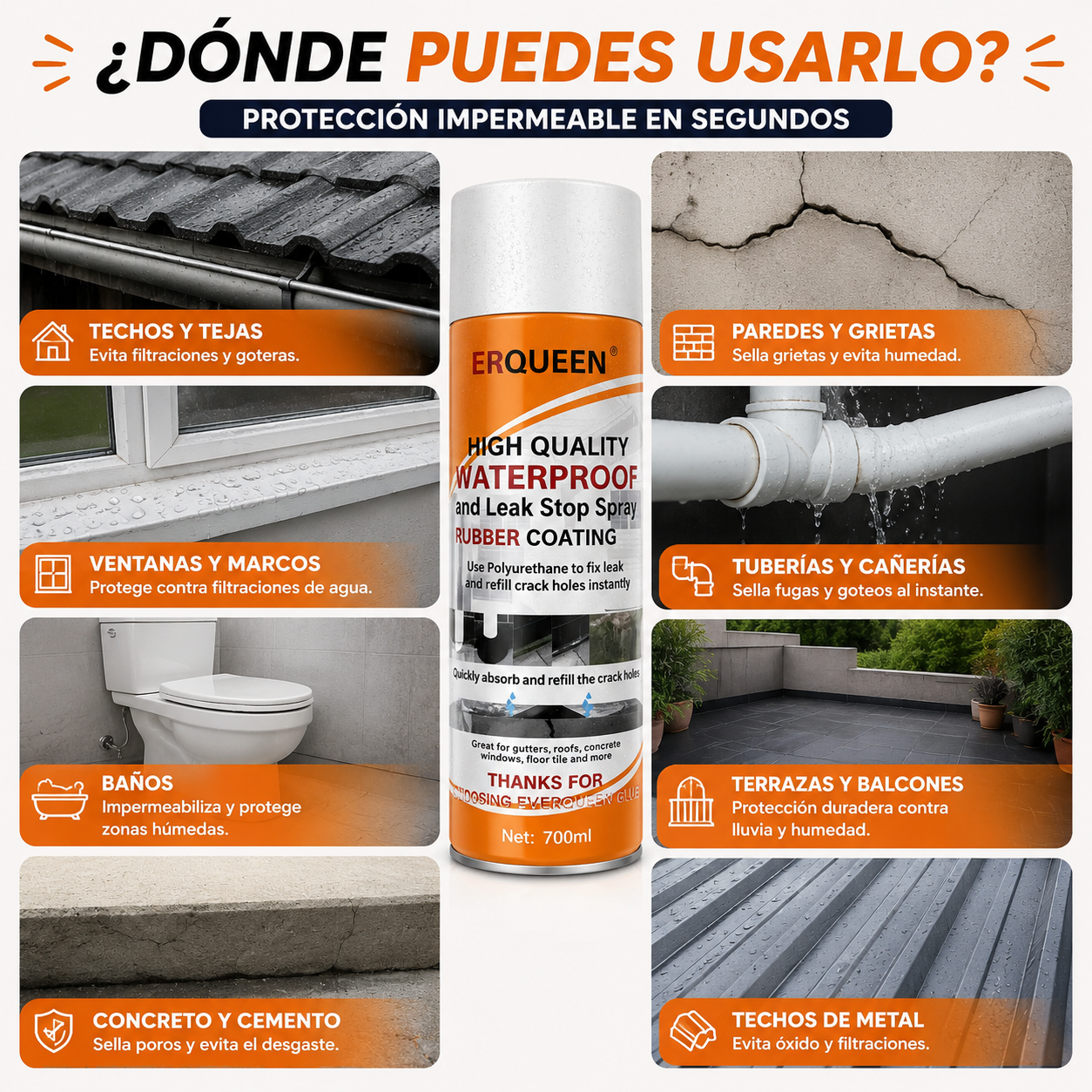 🔥 OFERTA 2x1 | Spray Impermeabilizante Antigoteras – ¡Di Adiós a las Filtraciones!