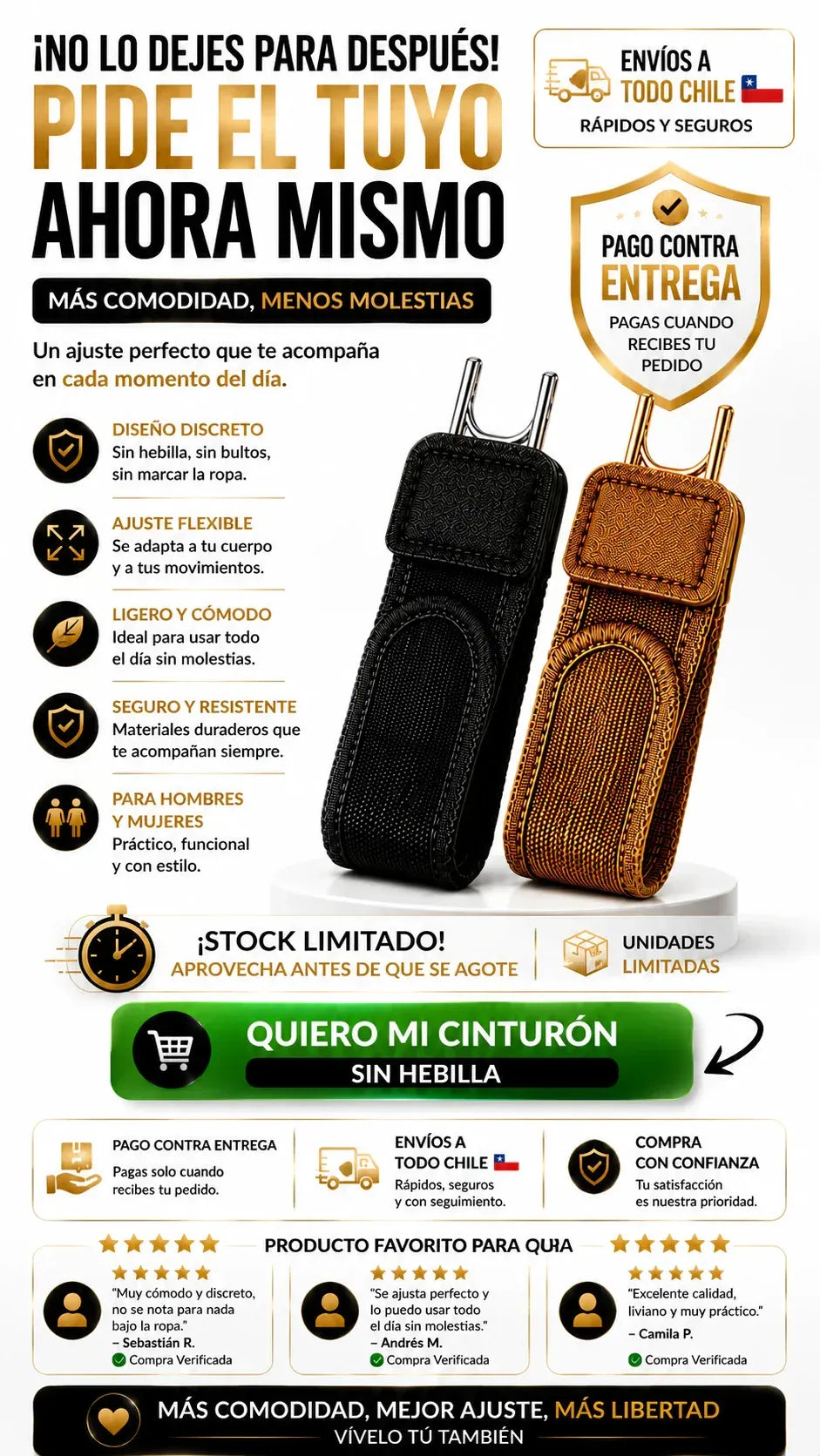 ¿Tu cinturón te aprieta? 😣 Descubre FLEXBELT™ y olvídate de las molestias 🎁