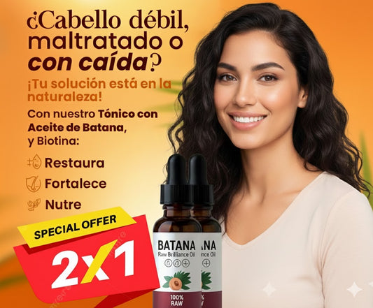2X1 ACEITE DE BATANA- Hidratación y Fortalecimiento Capilar- 30ML