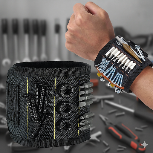 30% OFF- PULSERA MAGNÉTICA para tornillos, clavos, brocas y más